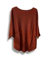 Oversize Cepli Merserize Bluz | 38-52 Beden Uyumlu Rahat Kalıp Triko