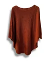 Oversize Cepli Merserize Bluz | 38-52 Beden Uyumlu Rahat Kalıp Triko