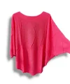 Merserize Triko Oversize Bluz - 38-52 Beden Uyumlu - Salaş Kazak