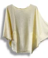 Merserize Triko Oversize Bluz - 38-52 Beden Uyumlu - Salaş Kazak