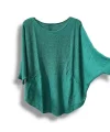 Merserize Triko Oversize Bluz - 38-52 Beden Uyumlu - Salaş Kazak