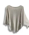 Merserize Triko Oversize Bluz - 38-52 Beden Uyumlu - Salaş Kazak