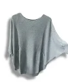 Merserize Triko Oversize Bluz - 38-52 Beden Uyumlu - Salaş Kazak
