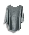Merserize Triko Oversize Bluz - 38-52 Beden Uyumlu - Salaş Kazak