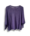 Oversize Merserize Triko Cepli ve Ajurlu Tasarım Bluz- 38-52 Beden Arası Uyumlu