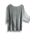 Kadın Oversize Merserize Triko Bluz | Salaş Tunik | 38-52 Beden Uyumlu