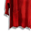Oversize Merserize Triko Bluz | 38-52 Beden Uyumlu