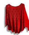 Oversize Merserize Triko Bluz - Delikli Desenli Kazak (38-52 Beden)