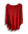 Oversize Merserize Triko Bluz - Delikli Desenli Kazak (38-52 Beden)
