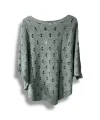 Oversize Merserize Triko Bluz - Delikli Desenli Kazak (38-52 Beden)