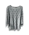 Oversize Merserize Triko Bluz - Delikli Desenli Kazak (38-52 Beden)
