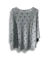 Oversize Merserize Triko Bluz - Delikli Desenli Kazak (38-52 Beden)
