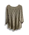 Oversize Merserize Triko Bluz - Delikli Desenli Kazak (38-52 Beden)