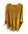 Oversize Merserize Triko Bluz - Delikli Desenli Kazak (38-52 Beden)