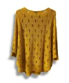 Oversize Merserize Triko Bluz - Delikli Desenli Kazak (38-52 Beden)