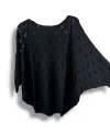 Oversize Merserize Triko Bluz - Delikli Desenli Kazak (38-52 Beden)