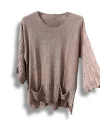 Merserize Oversize Triko Bluz – Standart Beden (38-48 Uyumlu) – Şık ve Rahat Tasarım