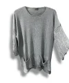 Merserize Oversize Triko Bluz – Standart Beden (38-48 Uyumlu) – Şık ve Rahat Tasarım