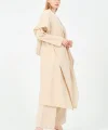 Kapüşonlu pantolon kimono takım