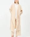 Kapüşonlu pantolon kimono takım