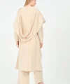 Kapüşonlu pantolon kimono takım