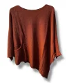 Oversize Cepli Merserize Bluz | 38-52 Beden Uyumlu Rahat Kalıp Triko