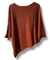 Oversize Cepli Merserize Bluz | 38-52 Beden Uyumlu Rahat Kalıp Triko