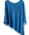 Oversize Cepli Merserize Bluz | 38-52 Beden Uyumlu Rahat Kalıp Triko