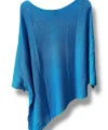 Oversize Cepli Merserize Bluz | 38-52 Beden Uyumlu Rahat Kalıp Triko