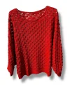 Kadın Merserize Triko Bluz Oversize Standart Beden 38-52 Uyumlu Salaş