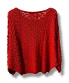 Kadın Merserize Triko Bluz Oversize Standart Beden 38-52 Uyumlu Salaş