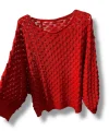 Kadın Merserize Triko Bluz Oversize Standart Beden 38-52 Uyumlu Salaş