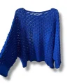 Kadın Merserize Triko Bluz Oversize Standart Beden 38-52 Uyumlu Salaş