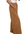 Kadın %100 Pamuk Bol Paça Pantolon Beli Lastikli
