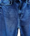 Erkek Mavi Loose Fit Jean Pantolon Rahat Kalıp Günlük Denim Pantolon
