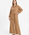 Oversize %100 Pamuk İkili Takım Salaş Kesim * Doğal Pamuklu Gömlek Pantolon Takım