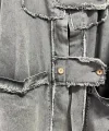 Bohem kadın kot ceket kaftan-gri