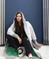 Kadın Kapitone Uzun Mont - Kapüşonlu Oversize Mont - 38-46 Beden Uyumu - Kışlık Rahat Şık