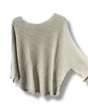 Kadın Merserize Triko Bluz Oversize Salaş Kalıp 38-52 Beden Uyumlu-Krem