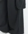 Keten düğmeli oversize italyan ikili takım-Siyah