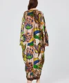 Keten kap desenli kaftan