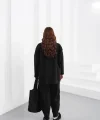Oversize Siyah Eşofman Takımı - FLY WOW! Yazılı (38-46 Beden Uyumlu)