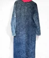 Pamuk Garnili Kot Kaftan-Fuşya
