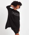 Queen Oversize viskon tunik elbise
