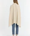 Sardunya oversize uzun tunik gömlek-Krem