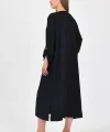 Tencel tokalı kadın elbise-siyah