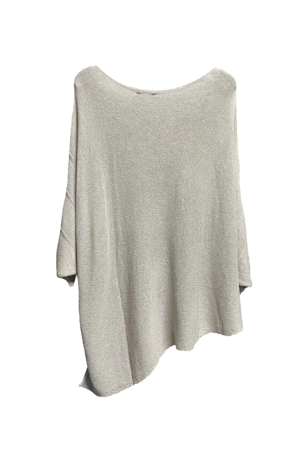 Merserize oversize asimetrik tek cepli triko