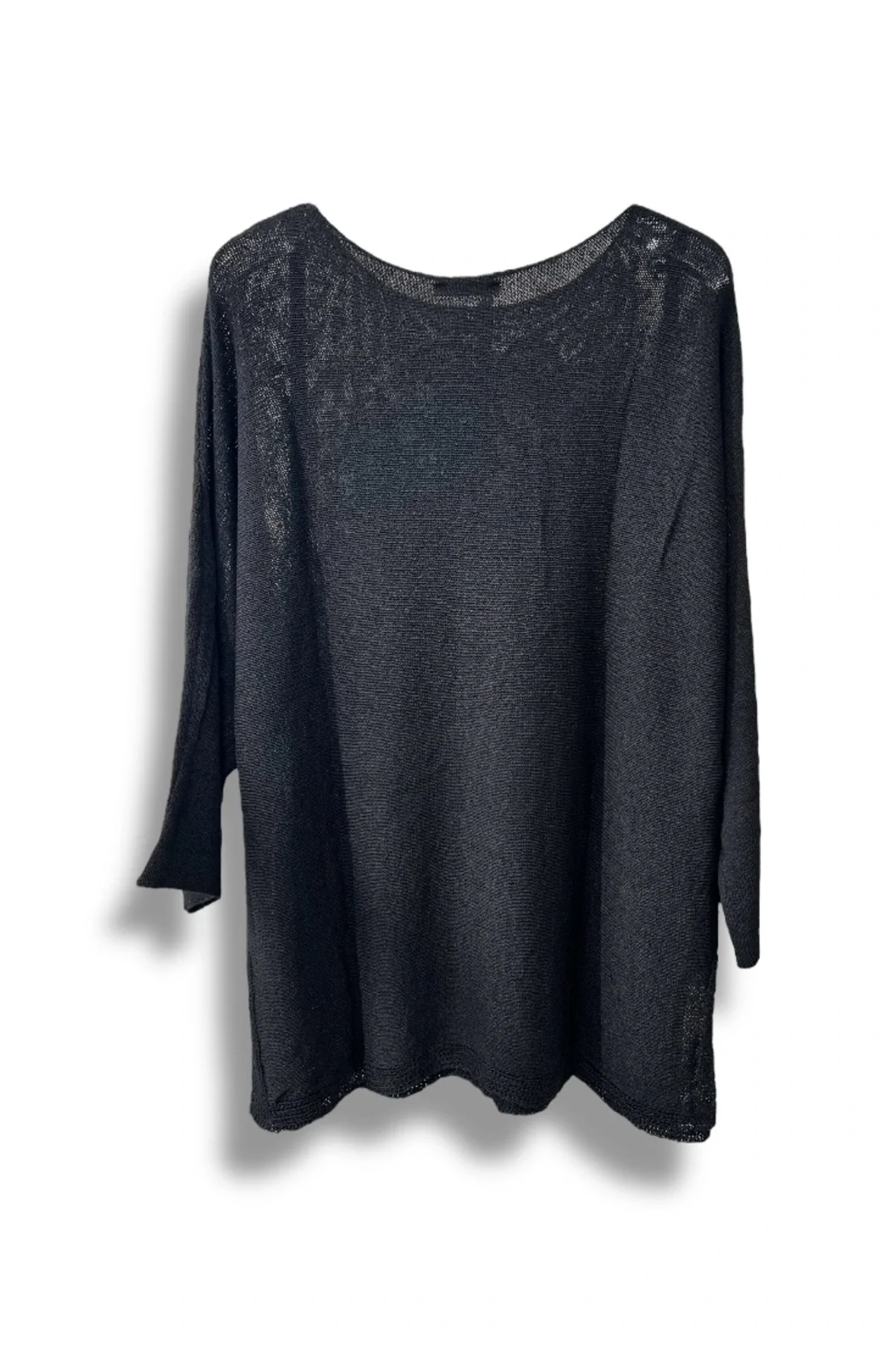 Merserize Triko Kadın Oversize Tunik - 38-52 Beden Uyumlu Standart Beden