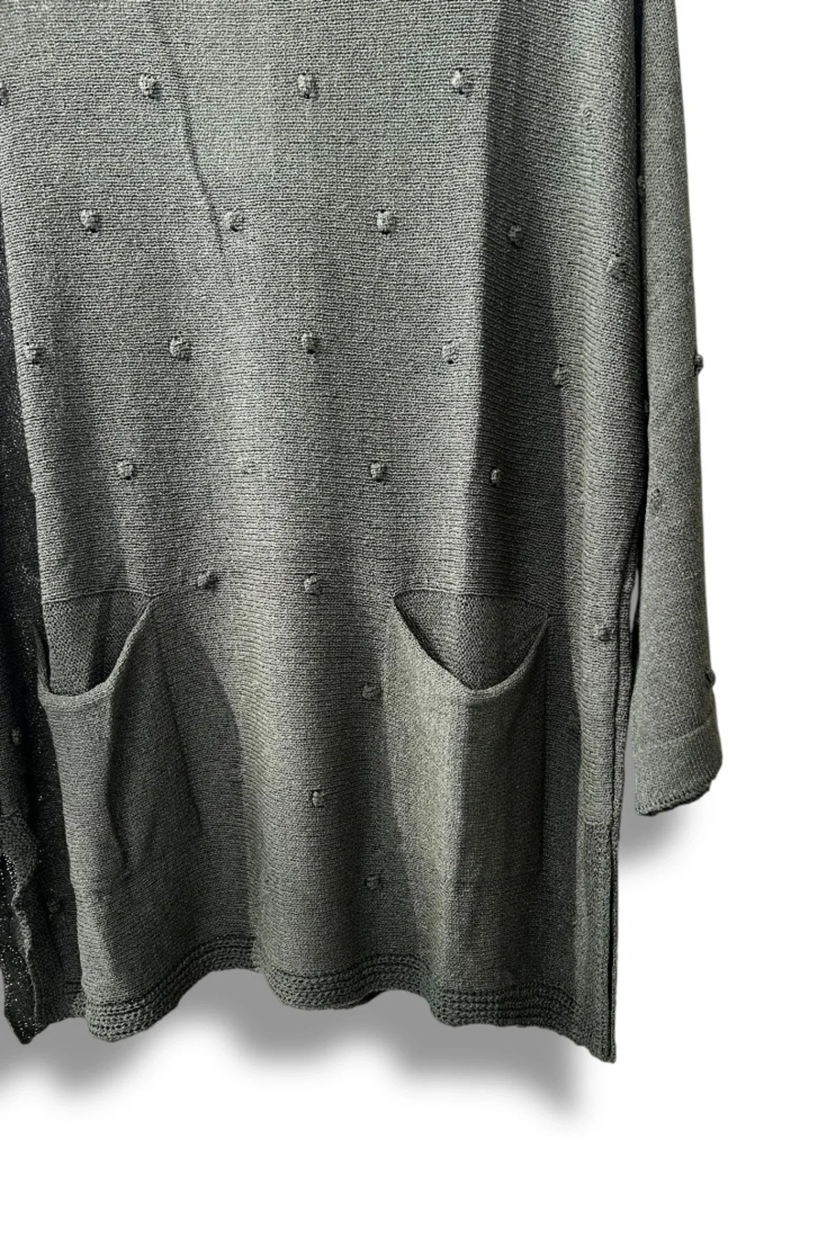 Merserize Triko Kadın Oversize Tunik - 38-52 Beden Uyumlu Standart Beden