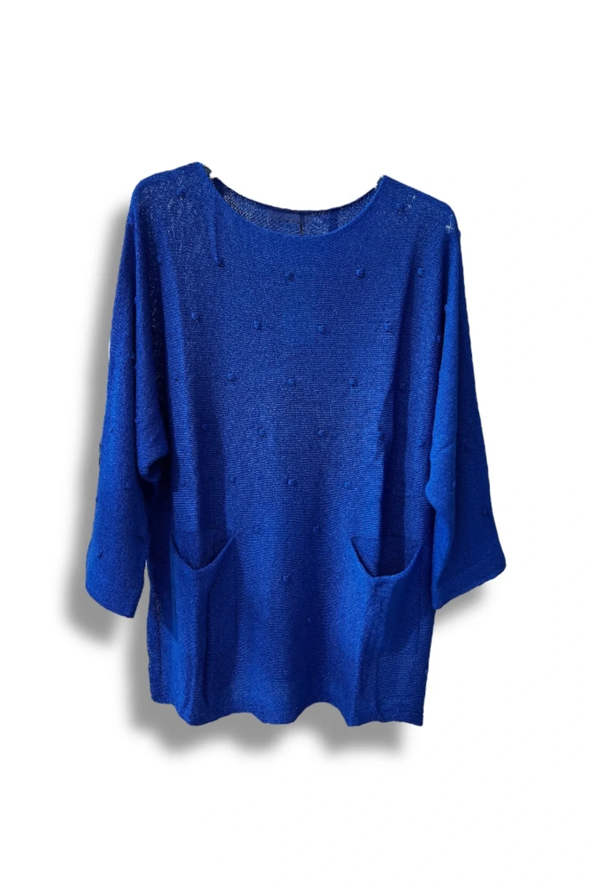 Merserize Triko Kadın Oversize Tunik - 38-52 Beden Uyumlu Standart Beden